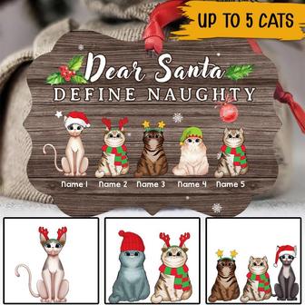 Dear Santa Define Naughty Personalized Ornament - Thegiftio UK