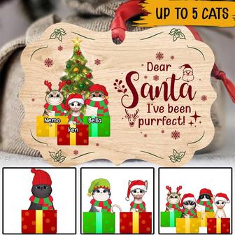 Dear Santa I've Been Purrfect Custom Ornament - Cat Gift - Thegiftio UK