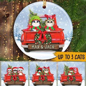 Cats Custom Ornament - Christmas Gift for Cat Lovers - Thegiftio UK