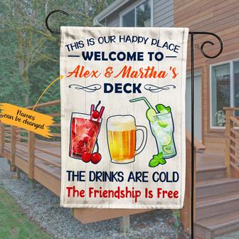 Personalized Garden Flag for Friendship Lovers - Thegiftio UK