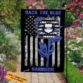 Personalized Police Flag for Garden Decor - Thegiftio UK