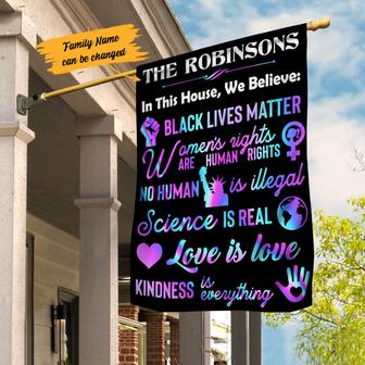 Personalized Human Rights Garden Flag for Home - Thegiftio UK