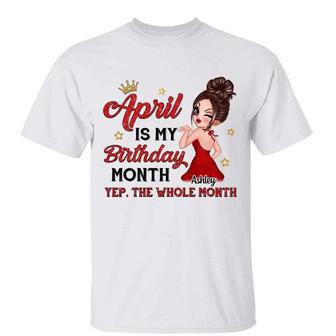 My Birth Month Birthday Gift Custom T-Shirt - Birthday Gift - Thegiftio UK