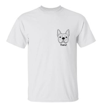 Dog Face Simple Outline Custom T-Shirt - Gift for Dog Lovers - Thegiftio UK