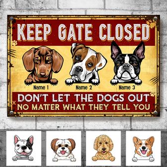Personalized Dog Welcome Metal Sign for Pet Owners - Thegiftio UK
