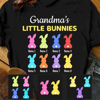 Personalized Grandma Little Bunnies T Shirt - Thegiftio UK