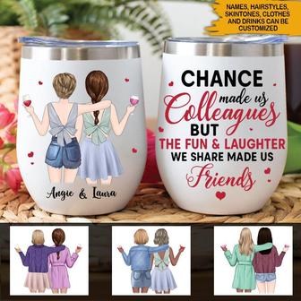 Colleagues Best Friend Custom Wine Tumbler - Thegiftio UK
