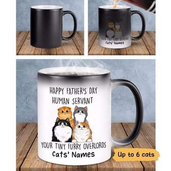 Happy Father’s Day Human Servant Custom Mug - Gift for Dad - Thegiftio UK
