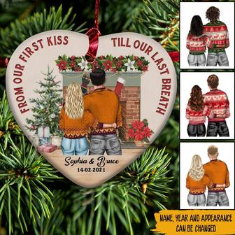From Our First Kiss Till Last Breath Custom Ornament - Gift - Thegiftio UK