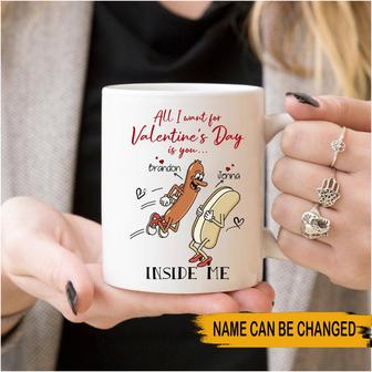 All I Want For Valentine's Day Custom Mug - Gift for Couples - Thegiftio UK
