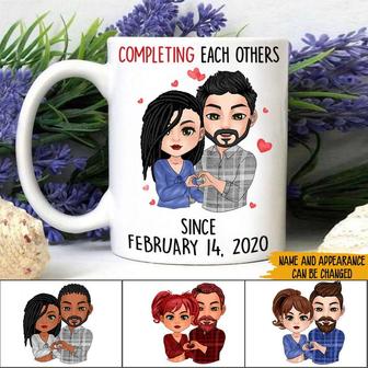 Completing Each Others Since Custom Mug - Anniversary Gift - Thegiftio UK
