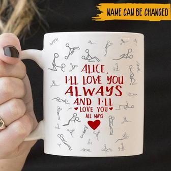 I'll Love You Always Personalized Mug - Valentine's Day Gift - Thegiftio UK