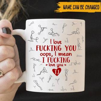 I Love Fucking You Funny Custom Mug - Gift for Couples - Thegiftio UK