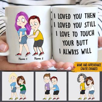 I Love You I Love To Touch Your Butt Custom Mug - Lover Gift - Thegiftio UK