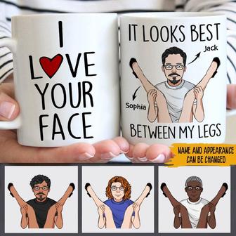I Love Your Face Personalized Mug - Gift for Boyfriend - Thegiftio UK
