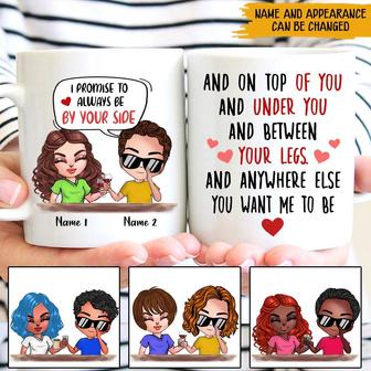 I Promise To Always Be By Your Side Custom Mug - Couple Gift - Thegiftio UK