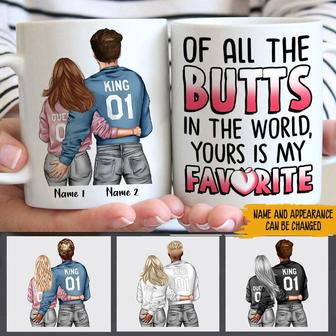 Of All The Butts Yours Is My Favorite Custom Mug - For Her - Thegiftio UK
