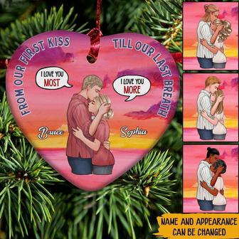 From Our First Kiss Till Our Last Breath Custom Ornament - Thegiftio UK