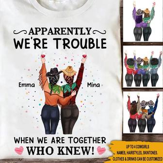 Cowgirl Bestie Personalized T Shirt - Gift for Besties - Thegiftio UK