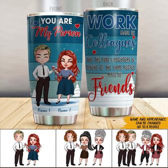 Work Made Us Colleagues Custom Tumbler - Gift for Coworker - Thegiftio UK