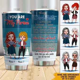 You Are My Person Personalized Tumbler - Gift for Coworker - Thegiftio UK