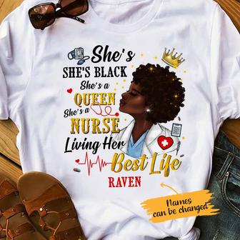 Personalized BWA Nurse Proud T Shirt - Thegiftio UK