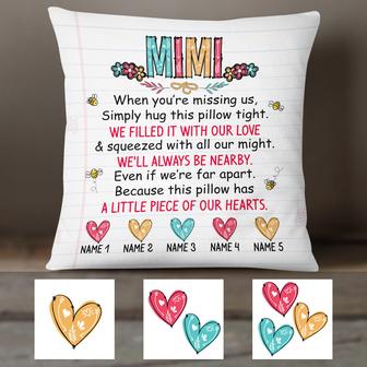 Personalized Mom Grandma Hug This Pillow - Thegiftio UK