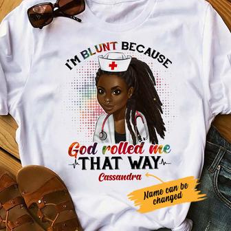 Personalized BWA Nurse I'm Blunt T Shirt - Thegiftio UK