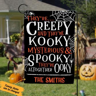 Personalized Halloween Family Flag for Home Decor - Thegiftio UK