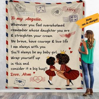 Personalized Fleece Blanket for Daughter - Thegiftio UK