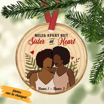 Personalized Sister At Heart BWA Friends Ornament - Thegiftio UK