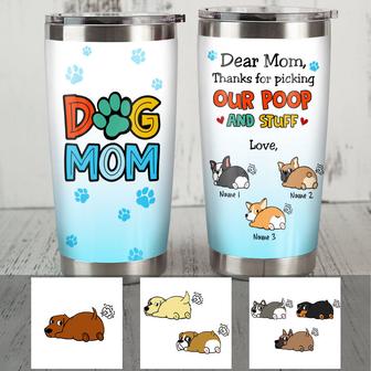 Personalized Dog Mom Thanks Steel Tumbler TID - Thegiftio UK