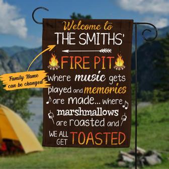 Personalized Gardening Flag for Fire Pit Lovers - Thegiftio UK