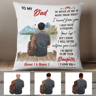 Personalized Dad Grandpa Fishing Pillow - Thegiftio UK