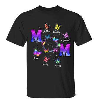 Mom Galaxy Butterflies Custom T-Shirt - Gift for Mom - Thegiftio UK