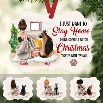 Personalized Coffee Dog Christmas MDF Ornament - Thegiftio