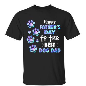 Hologram Happy Father's Day Personalized T-Shirt - Dog Gift - Thegiftio UK