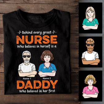 Personalized Nurse Dad Grandpa T Shirt - Thegiftio UK