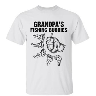 Dad Grandpa Fishing Buddies Custom Shirt - Gift for Dad - Thegiftio UK