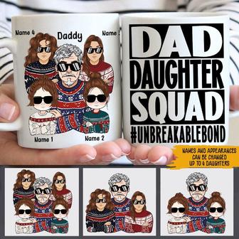 Dad Daughter Squad Custom Mug - Gift for Amazing Dads - Thegiftio UK