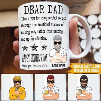 Dad Mug Thanks For Using Alcohol Custom Mug - Funny Gift - Thegiftio UK