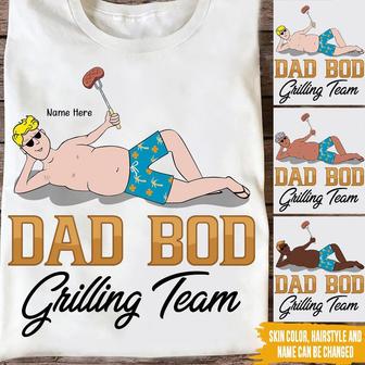 Dad Bod Grilling Team Custom T Shirt - Father's Day Gift - Thegiftio UK