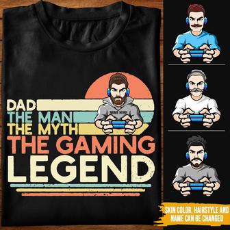 Dad The Man The Myth Custom T Shirt - Gift for Dad - Thegiftio UK