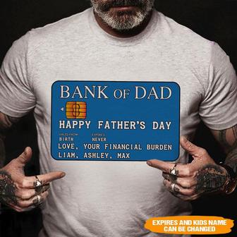 Dad Custom T Shirt - Happy Father's Day Gift for Dad - Thegiftio UK