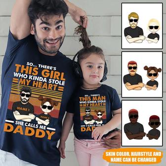 This Girl Stole My Heart Custom T Shirt - Gift for Dad - Thegiftio UK