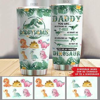 Daddy You Are My Favorite Dinosaur Custom Tumbler - Dad Gift - Thegiftio UK