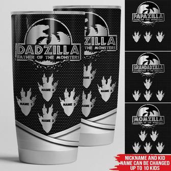 Dadzilla Custom Tumbler - Personalized Gift for Father's Day - Thegiftio UK