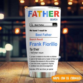 Dad Custom Tumbler - Unique Personalized Gift for Father - Thegiftio UK