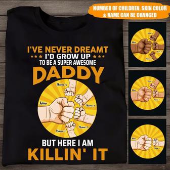 Super Awesome Daddy Custom T-Shirt - Father's Day Gift - Thegiftio UK