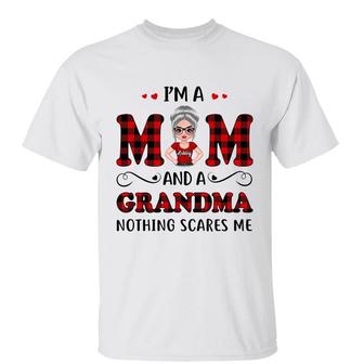 Nothing Scares Mom Grandma Great Grandma Custom Shirt - Gift - Thegiftio UK